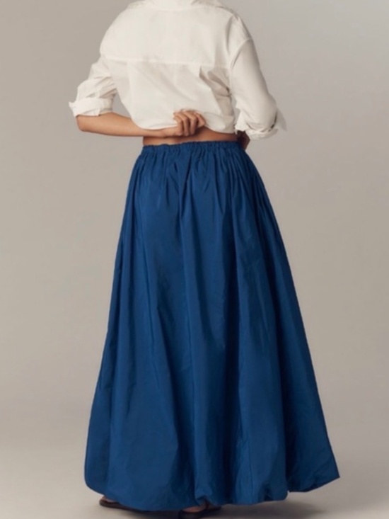 NWT Anthropologie Bubble-Hem Maxi Skirt, M - Picture 2 of 4
